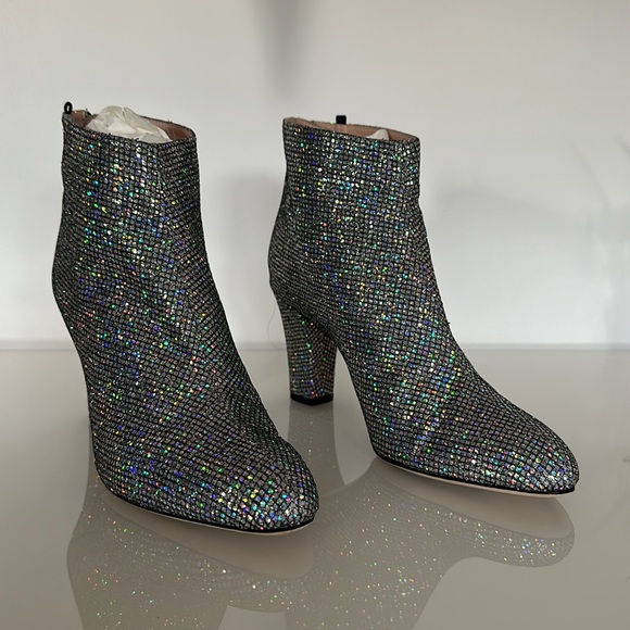 SJP Minnie glitter leather bootie 8.5 in scintillate - Picture 5 of 11